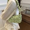 Large Capacity Sweet Canvas Bag Bow Lovely Tote Bag Korean Style Printing Shoulder Bag  Outdoor