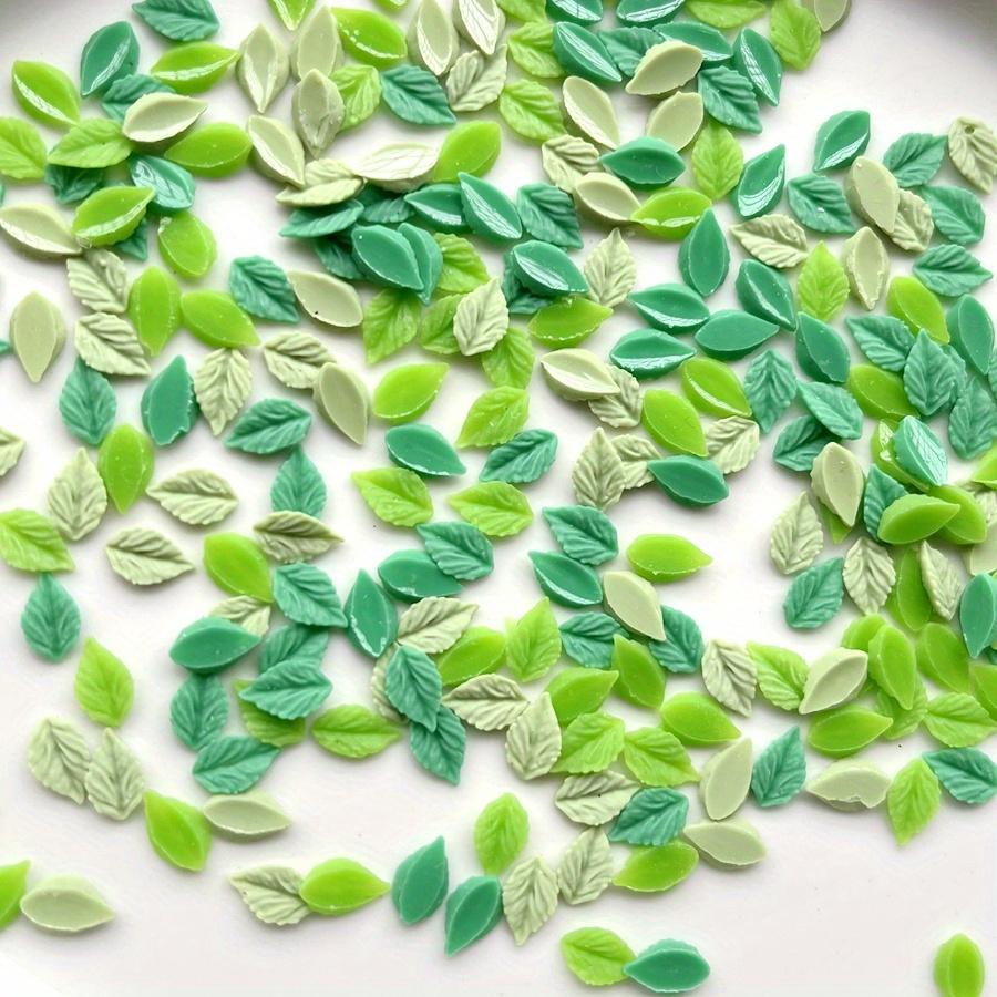 

50 штук смешанных зеленых мини-листьев с плоской задней частью, стразы для самостоятельного изготовления украшений, маникюр в стиле ар-деко, маленькие зеленые листья разноцветный