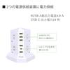 JIACHAN Tower-Style Power Strip with 2 Vertical Outlets, 8 AC, Smart USB, PD, and Type-C Charging, Lightning Guard, Overload Protection, Energy-Saving
