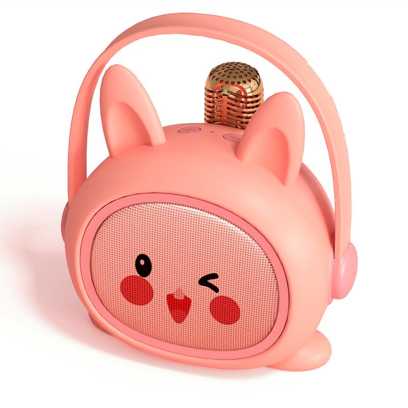 

Children s Music and Story Player Toy for Early Education Pink Rabbit (with Single Mic)