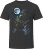 Necromancer Howling At the Moon Spooky Jack O Lantern Gift T Shirt