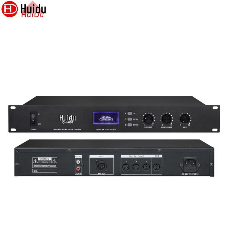 HuiDu QH-660 Wired Conference Desktop Microphone with Square Tube