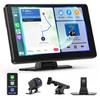 Chamequinho Display Audio, 9 Inch Portable Car Audio with Back Camera, Integrated Audio, Compatible