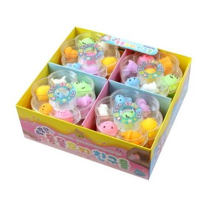 2000 Soft Animal Mochi Friends Slime 6 Types X 16p Set, Popular Toys In Korea