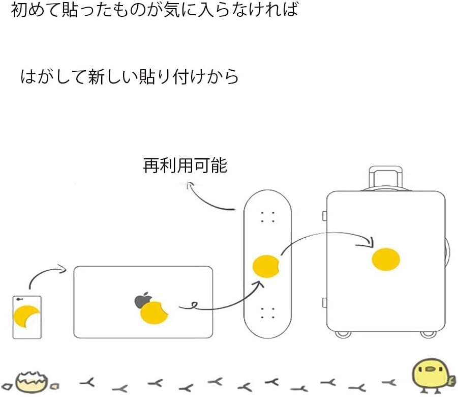 Set de 50 Pegatinas de Dibujos Animados Lindas, Impermeables, Adhesivos Lindos y Elegantes para DIY, Maletas, Apliques, Diario, Garabatos, Ordenador Portátil, PC, Teléfono,