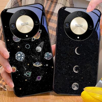 Astronaut Planet Für Honor Magic 6 50 70 90 Lite X7b 200 Pro Nova 10 Nova 5T X6 P30 Pura 70 Ultra Hartglas Handyhülle