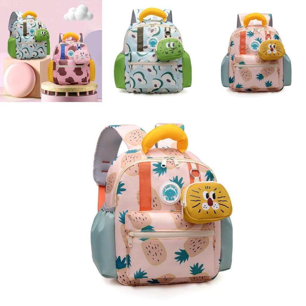 Trendy And Fun Children's School Backpack With Breathable Design Available In Multiple Sizes And Fruit Inspired Colors