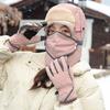 Multifunktionale verdickte warme Kinder Damen Winterhandschuhe Schal Maske integrierte Mütze Outdoor Fahren Elektroauto