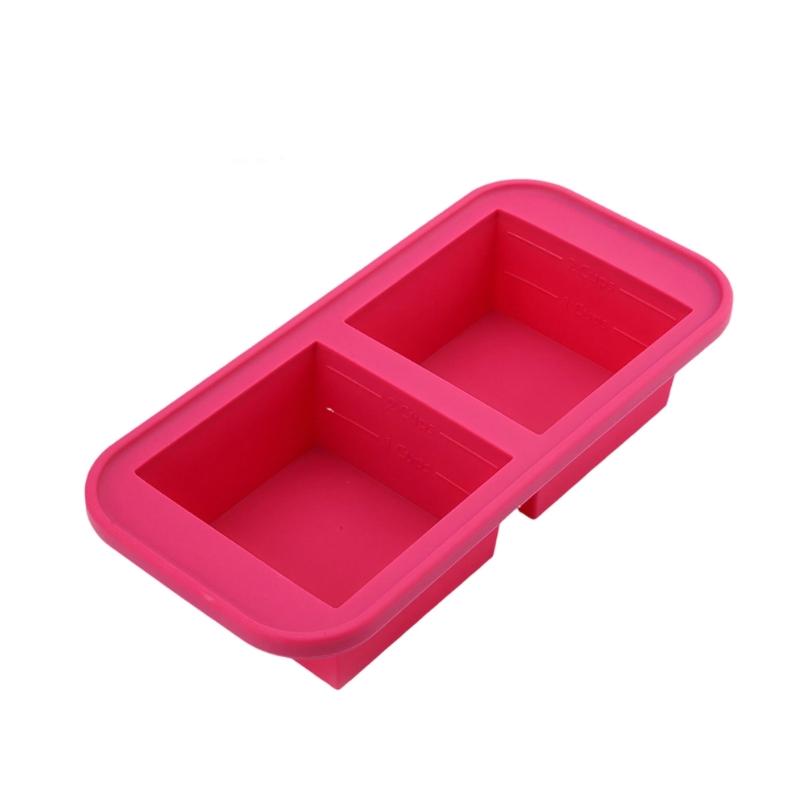 

Multifunctional Silicone Ice Trays With Seal Lid Ice Block Maker Perfect For Handmade Ice Treats And Meals рожевий червоний колір