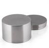 Stainless Steel Seasoning Jar with Spoon – Cylindrical Salt and Sugar Container, Kitchen Utensil.