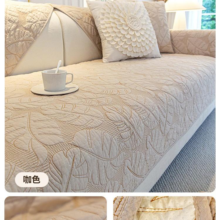 Pure Cotton Sofa Cushion, Cotton Fabric, Universal In All Seasons, Non-Slip Seat Cushion, Light Luxury Sofa Cover, New Cover