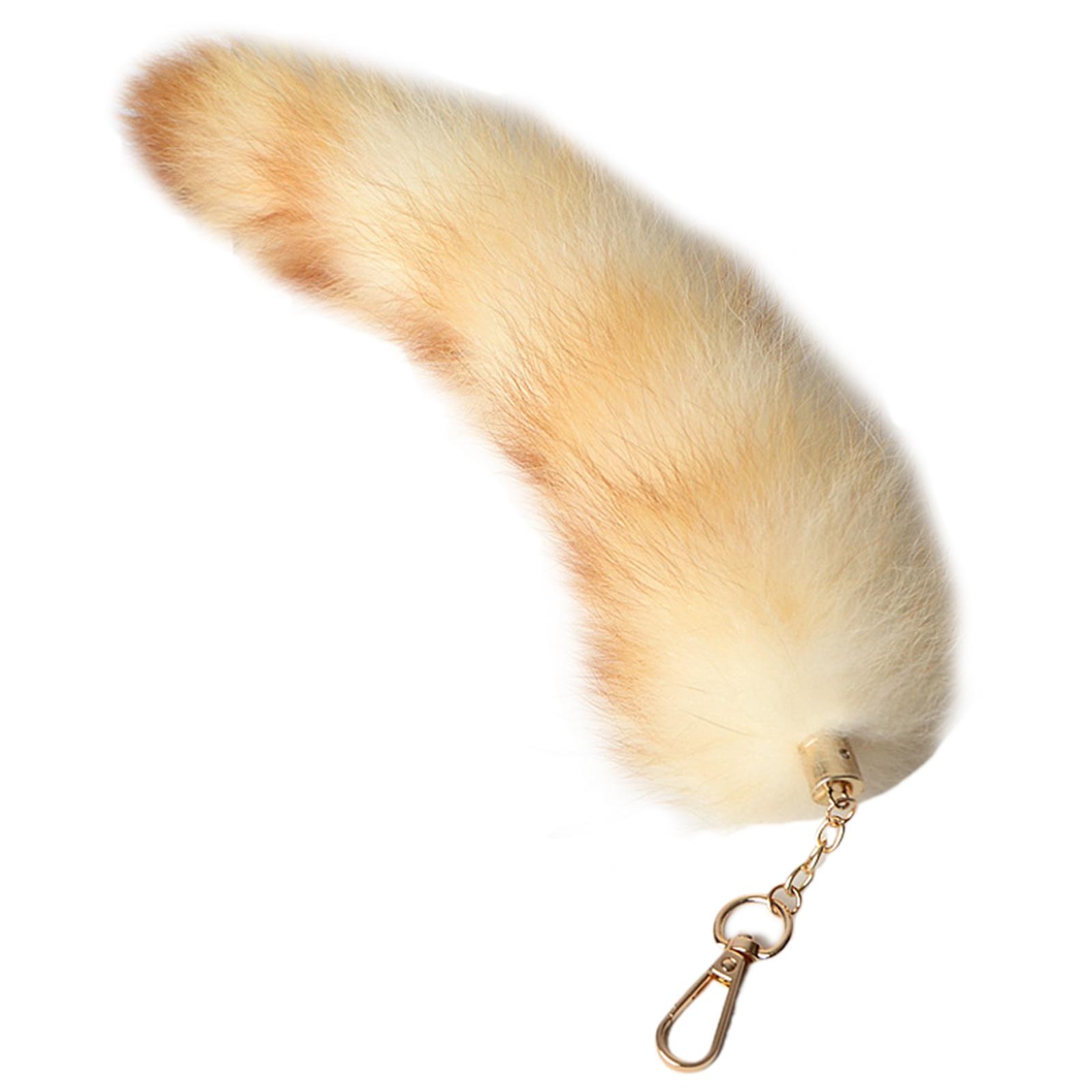 Artificial Animal Tail Faux Furs Foxes Costume Plush Faux Furs Tail Cosplays Dressing Up Halloween Party Costume Tails золотой