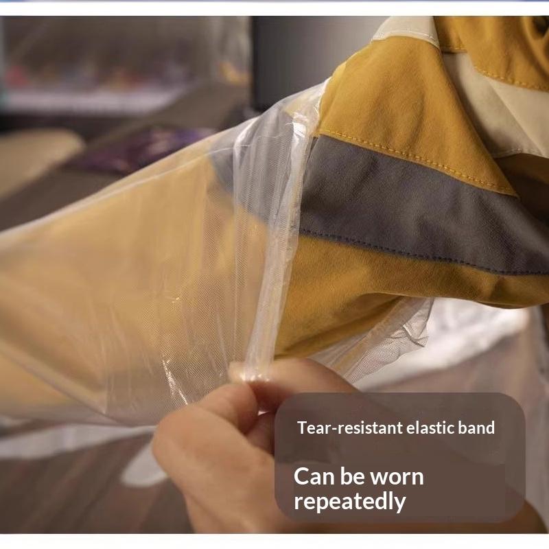 60cm Extra Long CPE Dishwashing Gloves Waterproof Thickened Anti-Slip Cuff for Kitchen Home Cleaning