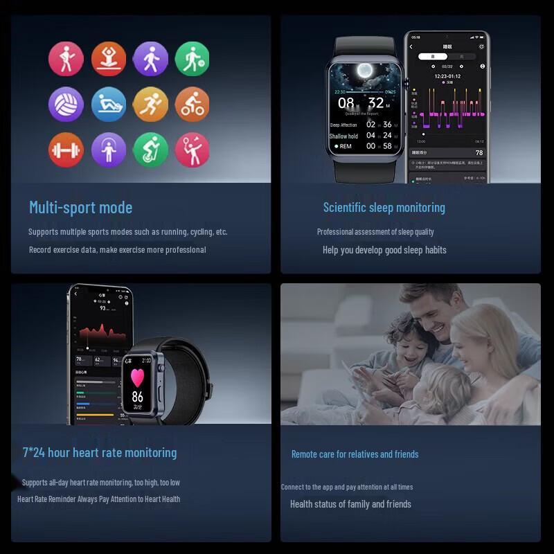 KPEP 4G Smart Health Watch with Advanced Medical Monitoring (CN version)