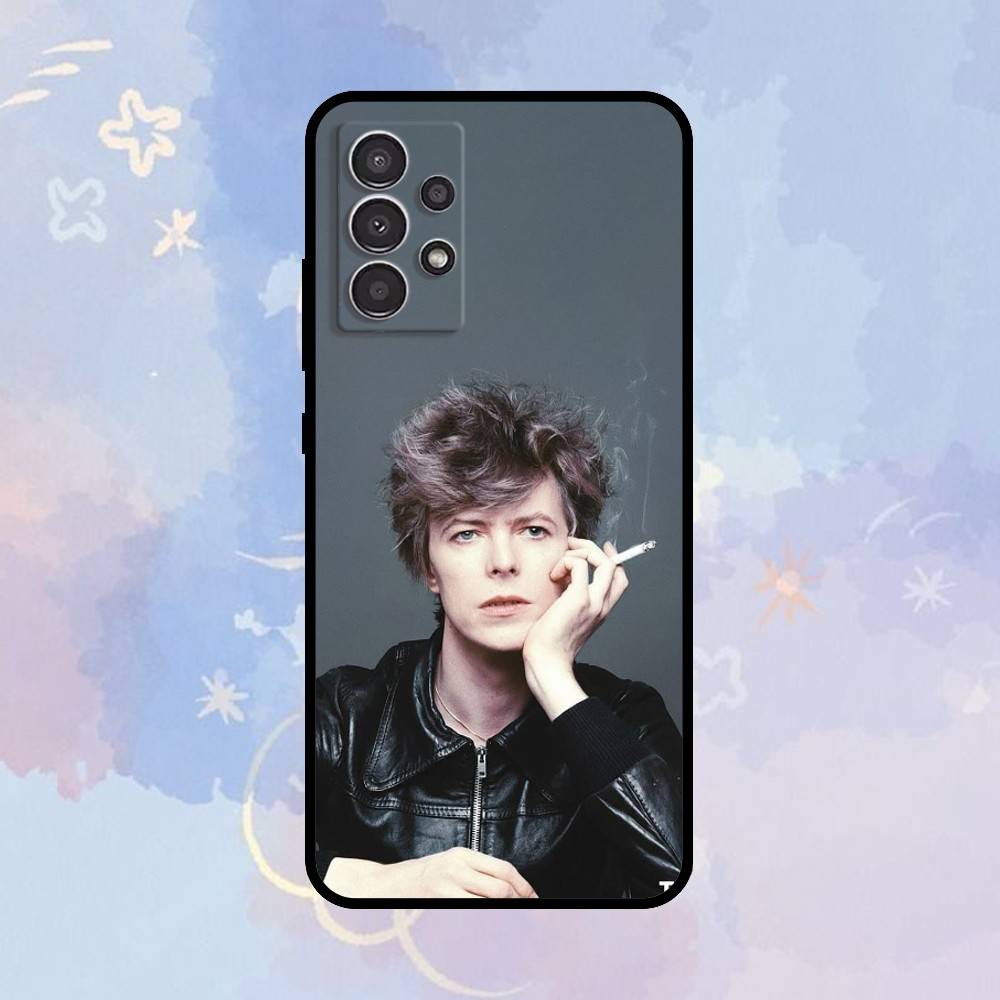 

AAA Singer D-David B-Bowie Phone Case For Samsung Galaxy A73,A72,A71,A70,A53,A52,A51,Others Soft Black Cover Samsung a22 4g