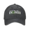 Trust Me Im An Engineer Meme Mechanical Unisex Baseball Cap Engineering Quote Distressed Washed Hat Outdoor Snapback Cap