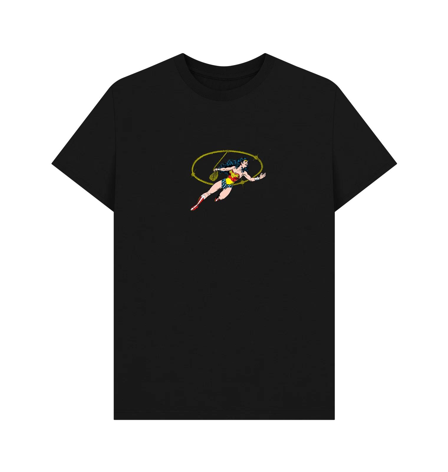 PREMIUM OFFICIAL Wonder Woman Wonder Woman Lasso of Truth Black T-Shirt S
