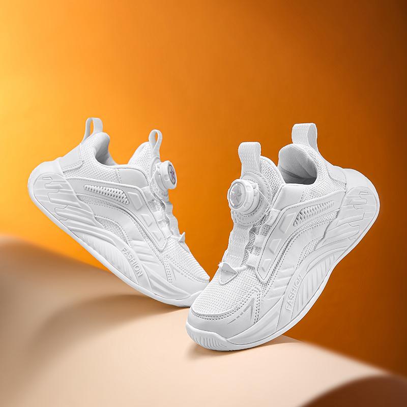 

Детская мода Четыре сезона Дышащая Повседневная обувь Детские Беговые сандалии Студенческие Девочки Трендовые Удобные Кроссовки для спортзала 28 белый