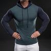 Hooded T-shirt Men's Spring New Casual Sports Base Shirt for Youth Quick-drying Breathable Men's Long-sleeved T-shirt Handsome
