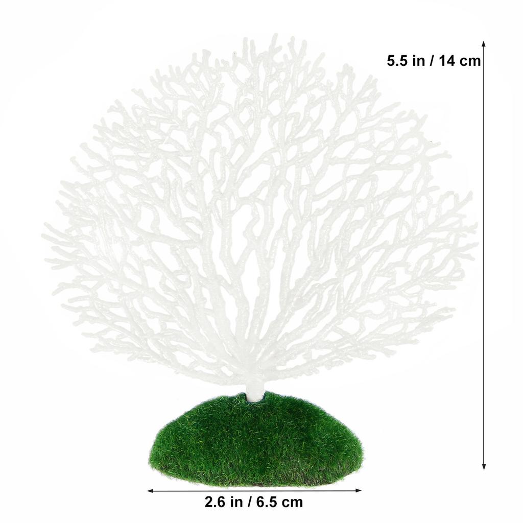 Corail Artificiel Réaliste Flexible Doux Faux Ornement Corail Aquarium Décoration Bac à Poissons Adhésion pour Nitrifiants