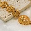 Gifts Gold Color Necklace Earring Set Plated African Bridal Jewelry Sets Dubai Jewelry Sets  Women