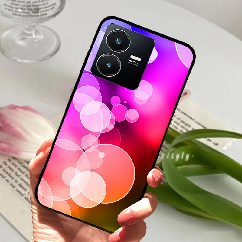 Pro Vivo Y22S 2022 Pouzdro Nárazuvzdorné Měkké TPU Silikonové Kryt Telefonu Pro Vivo Y22 Y 22 V2207 Y22S V2206 Funda Capa Kreslený Vivoy22
