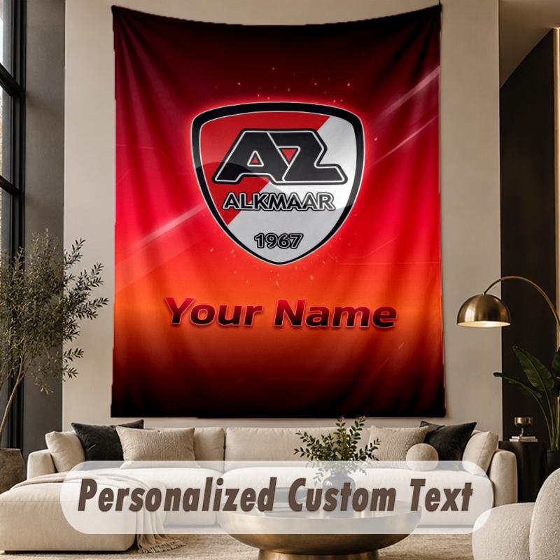 Custom Text Tapestry AZ Alkmaar Print Wall Tapestry Indoor Living Room Wall Decor