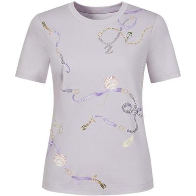 JUZUI Damen Marine-Kettenprint T-Shirt