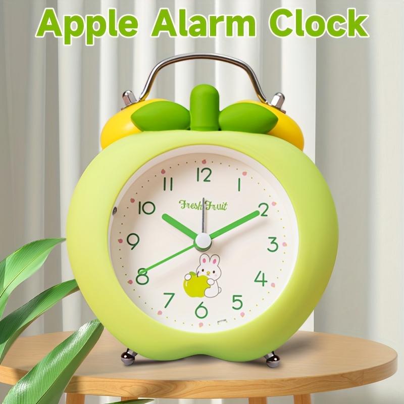 Apfelförmiger Schlafzimmerwecker: Eine stilvolle Ergänzung für Ihr Büro, Ihren Schreibtisch, Ihr Wohnzimmer oder Ihr Studentenwohnheimzimmer. Der leise Betrieb sorgt für ungestörte Ruhe oder beim Lesen.