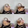Hello Kitty Cartoon Shoulder Bag For Girls With Pu Material And Spacious Storage
