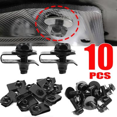 Karosserie Schraube U-Mutter Clips Auto Motorrad Selbstschneidende Schraube Befestigungselement Dichtung Motorabdeckung Unterfahrschutz Spritzschutz Stoßstange Niete