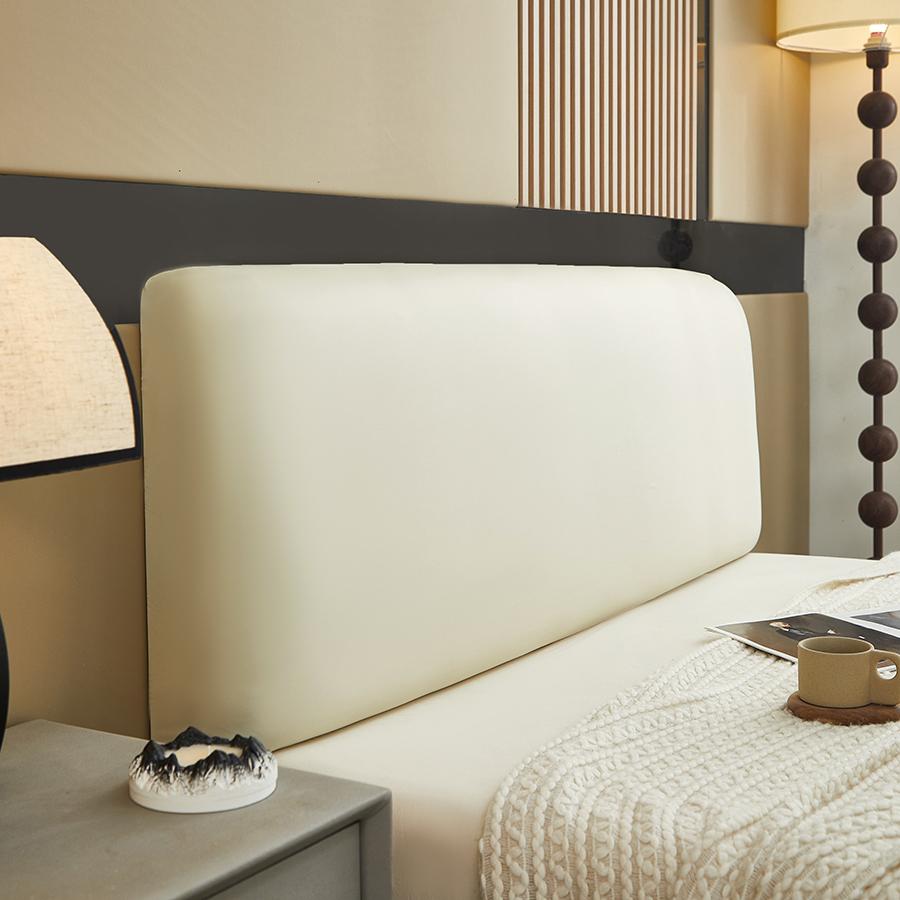 

1 Pc Leather Headboard Cover Triple Protection For Headboard Water-Proof Scratch-Resistant Oil-Proof Headboard Cover For Bedroom 120cm