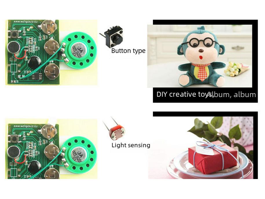 Felicitare de felicitare cu muzică de înregistrare vocală pentru ziua de naștere de Crăciun