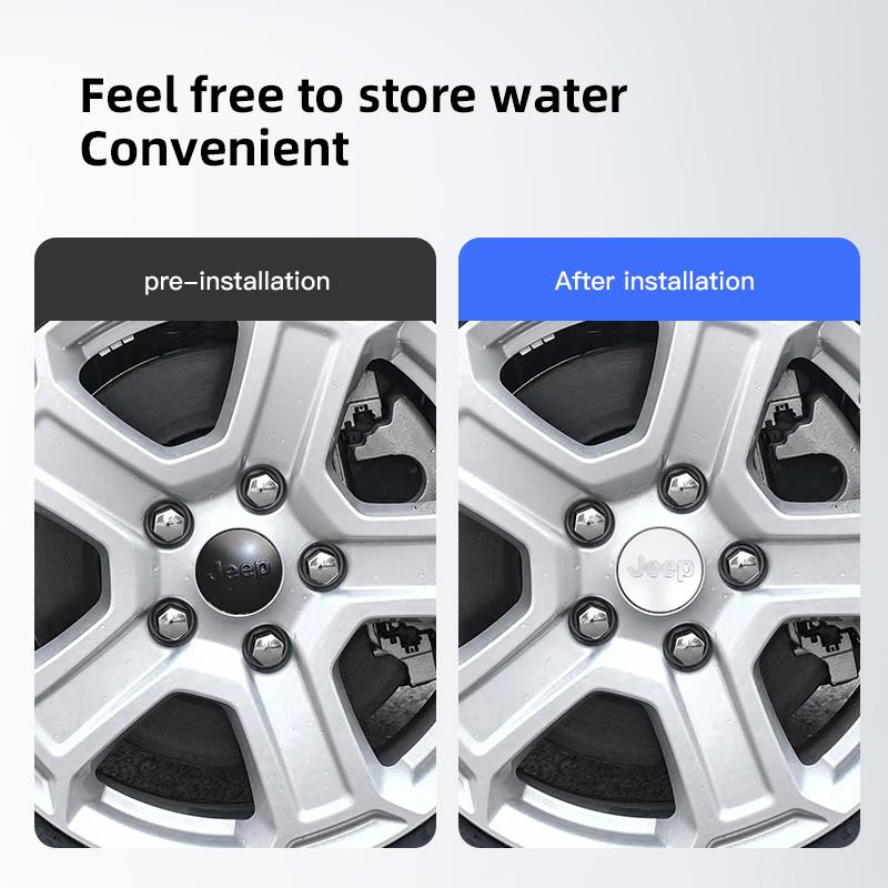 4Pcs Jeep Special Car Wheel Hub Center Cover For Renegade Compass Grand Cherokee Wrangler Patriot Rubicon Liberty AKW1