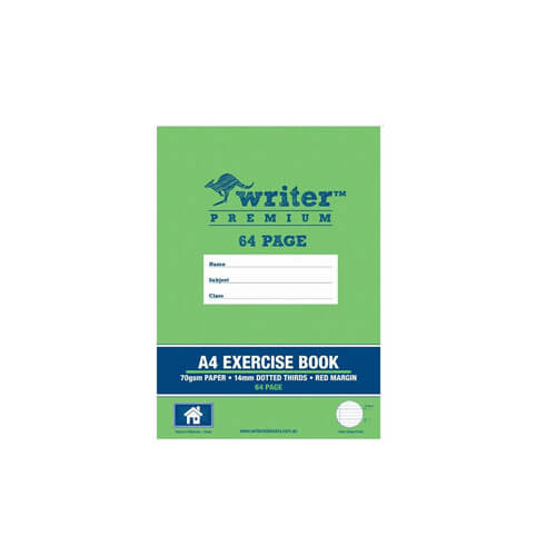 Exercise Book 64 Pages W/ Dotted Line (A4)