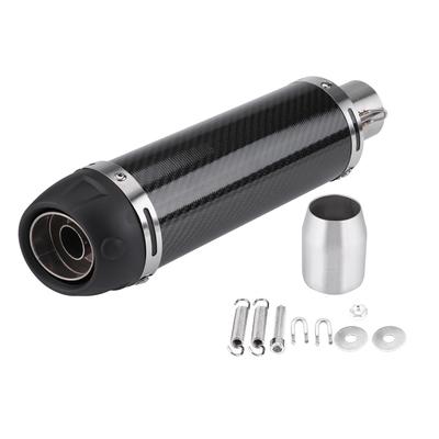 51mm Universaler Motorrad Modifizierter Echter Heller Kohlefaser Auspuff Schalldämpfer Rohr mit DB Killer