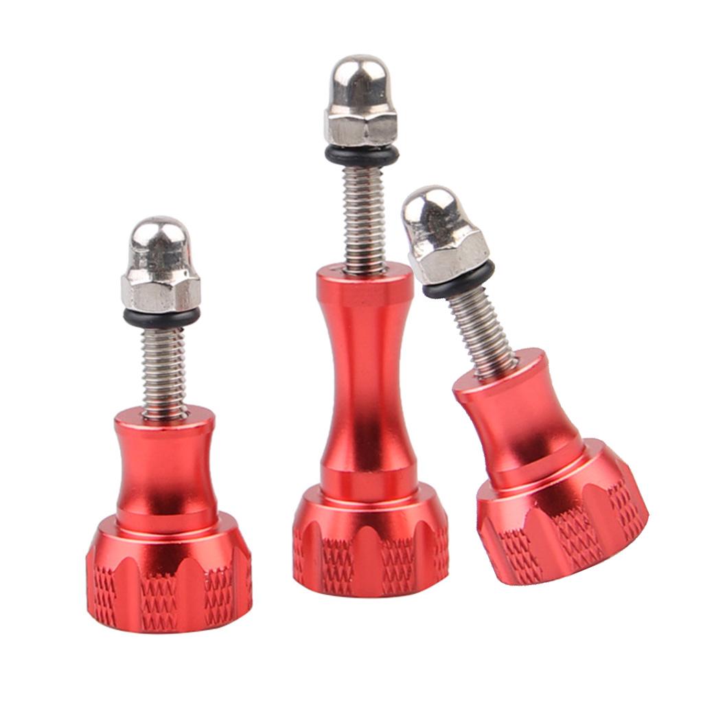 Buy Knob Thumb Screw Bolt Nut with Caps for GoPro HE & HD 3 Red at affordable prices — free