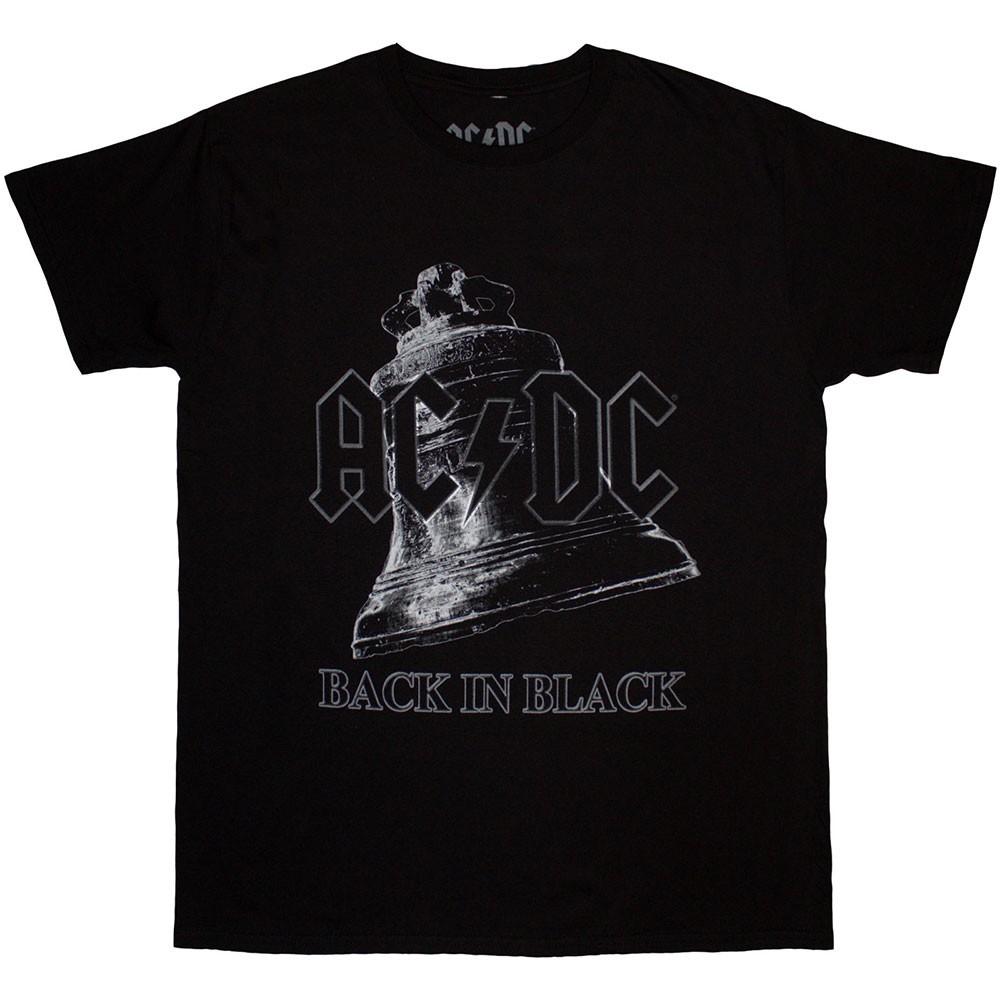 

AC/DC T-Shirt Back In Black Bell Rock ACDC Band Official New M