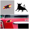 Wasserdichte PVC Stiere Spanien Aufkleber - Langlebige Decals für Auto Motorrad Laptop Handkarren Spanisches Stier Design