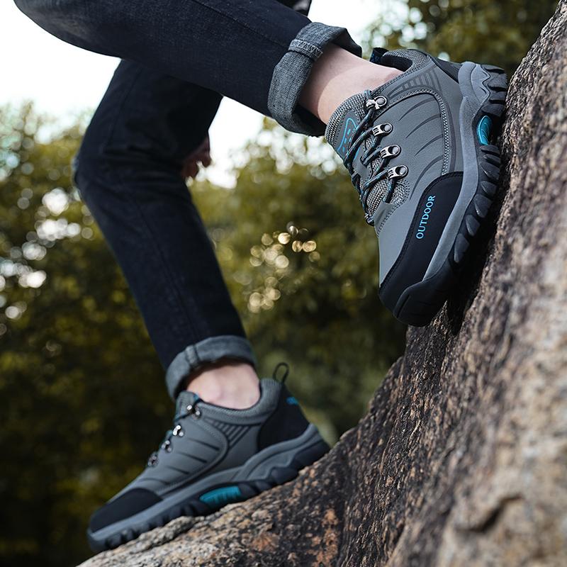 Men's Waterproof Hiking Shoes Outdoor Climbing Trekking Sneakers Lace-up Wading Trainers Walking Hunting Tactical Shoes
