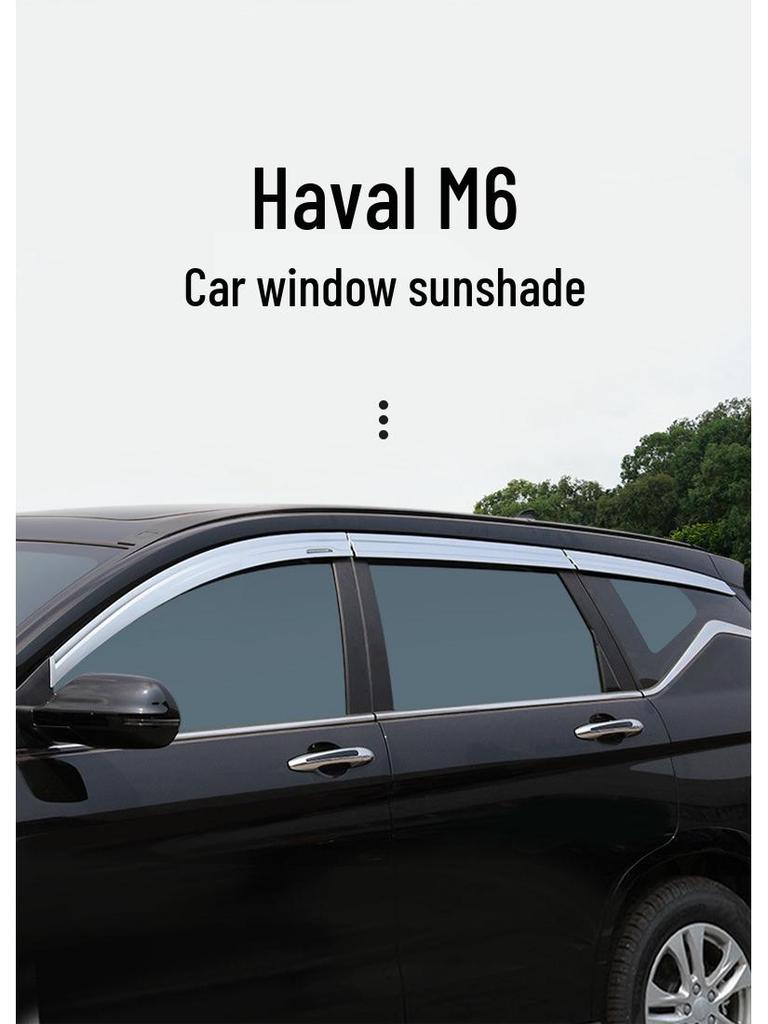 Haval M6 PLUS Auto Fenster Regenabweiser und Galvanisierte Regenschutz Außenverkleidung