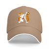 Cute Squirrel Couple Embroidered Black Baseball Cap Fashion Animal Design Hat for Unisex and Women Outdoor Wear