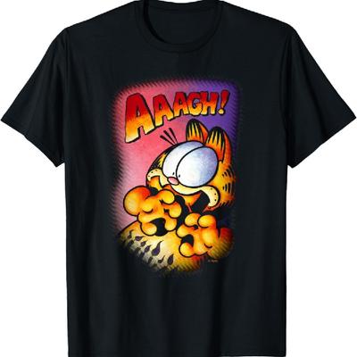 Garfield Halloween Aaagh! Scaredy Cat Cartoon T-Shirt