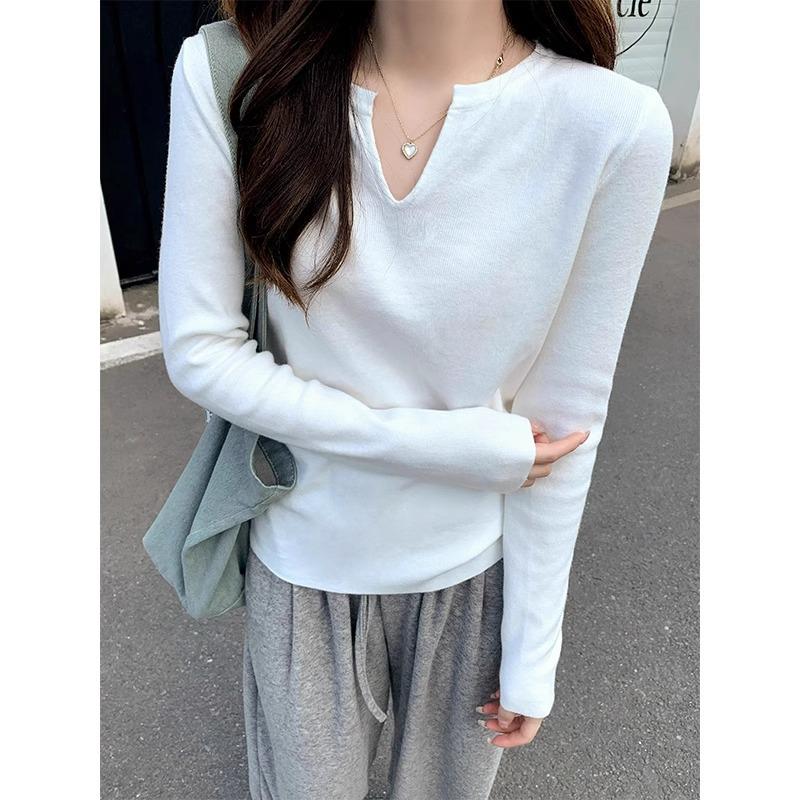 

Мягкий вощеный свитер с длинными рукавами для женщин, однотонный, высококачественный, свободный, ленивый, осенне-зимний, новый стиль, нижний топ One Size