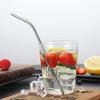 3Pcs Rainbow Color Reusable Metal Straws with Cleaning Brush 304 Stainless Steel Drinking Straws for Smoothie Milkshake Drinks