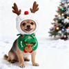 Dog Christmas Costume Festive Pet Hat And Bandana Christmas Puppy Costumes For Gathering Party Photoshoot Photo Props