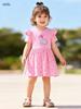 Little Maven Girls' Casual Cartoon Summer Dress - Short-Sleeved Skirt