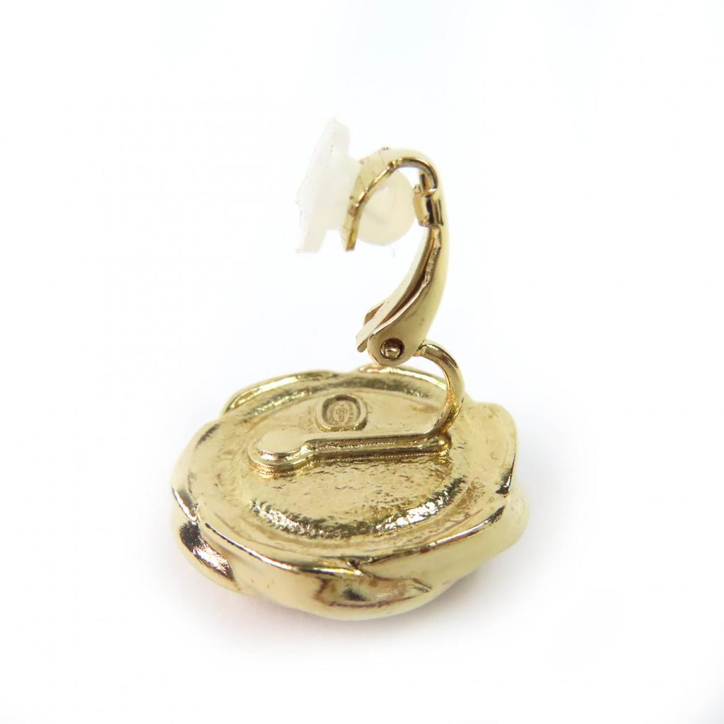 Great CHANEL Earring gold Women A22A Used