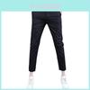 Young Men Summer Slim Fit Business Casual Pants With Stretch Cotton For Daily Wear