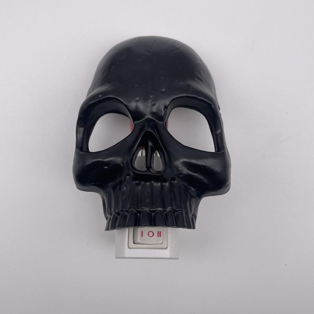 Halloween Skull Night Light Plug In Wall Lamp Spooky Atmosphere Adjustable LED Skull Night Lamp For Bedroom Living Room Decor